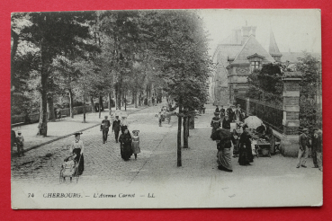 Ansichtskarte AK Cherbourg 1910-1930 Avenue Carnot Frankreich France 50 Manche